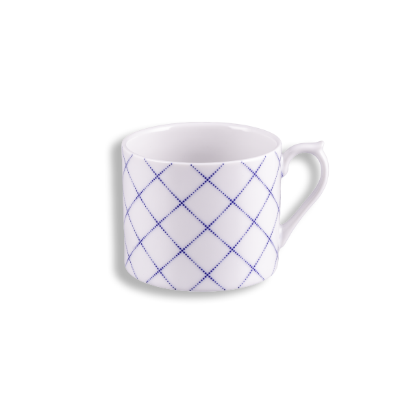 No.608 - Kékfestő, Kék kockás - Teás csésze