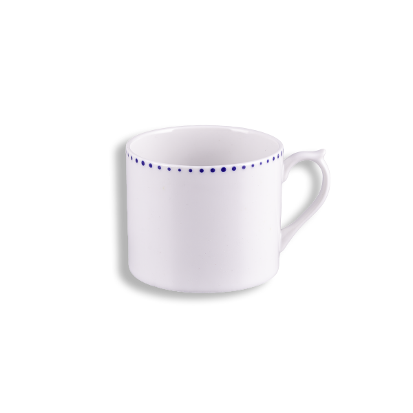 No.608 - Kékfestő, Hullámos pöttyös - Teás csésze