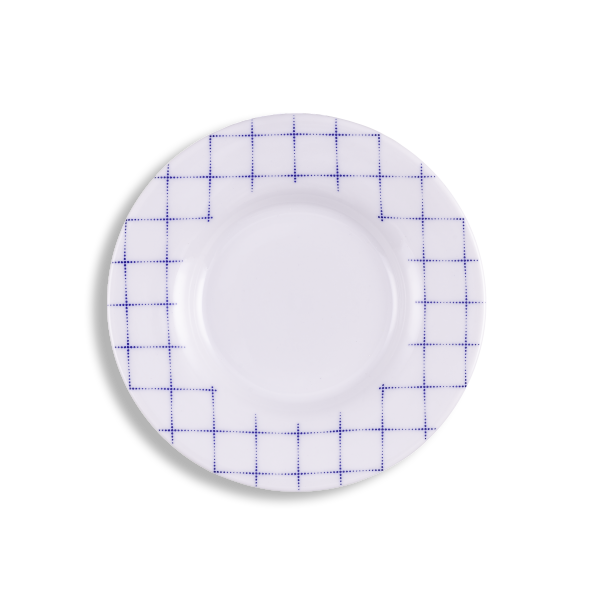 No.608 - Kékfestő, Blue checkered - Tea cup saucer