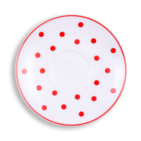Panni - Mug saucer, red dots