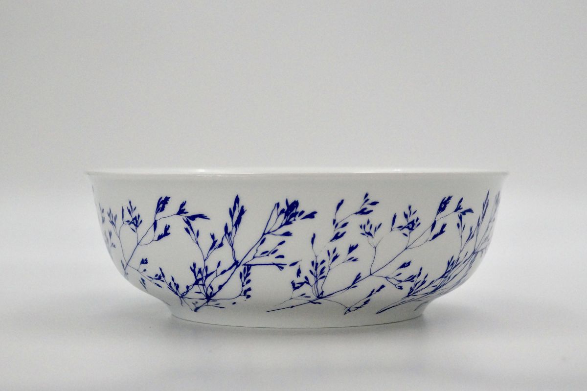 No.994.2 Déméter - Serving bowl, round, alacsony, blue