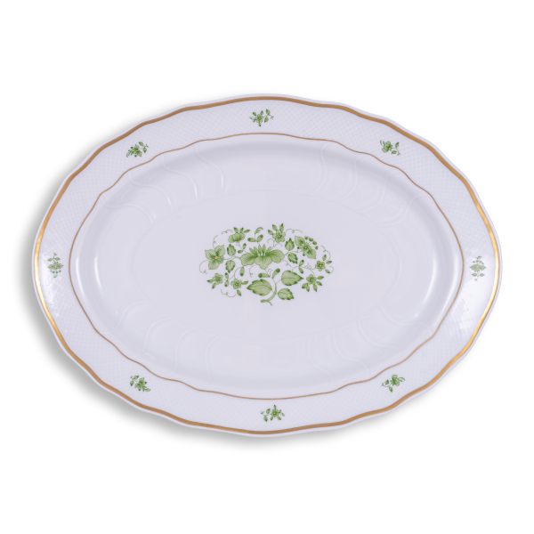 Scarbantia, green - Serving platter, oval