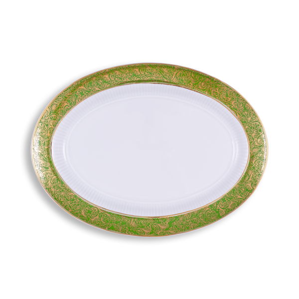 No.993 - Emerald (Smaragd) - Serving platter, oval, 36x27 cm