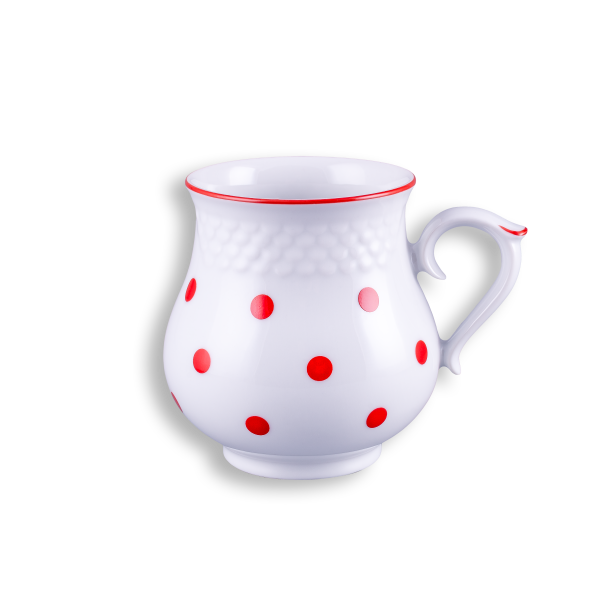 Panni - Mug, red dots, 0,3 liter