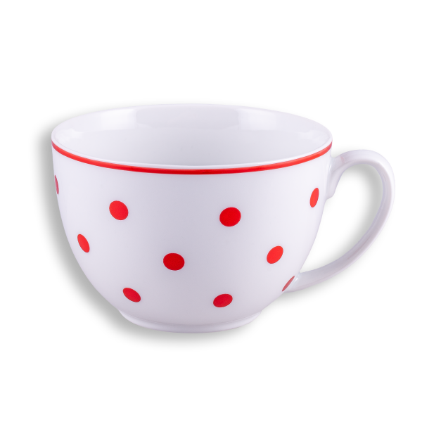 Panni - Mug, red dots, 0,4 liter