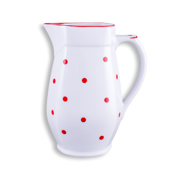 Panni - Jug, red dots, 1,5 liter