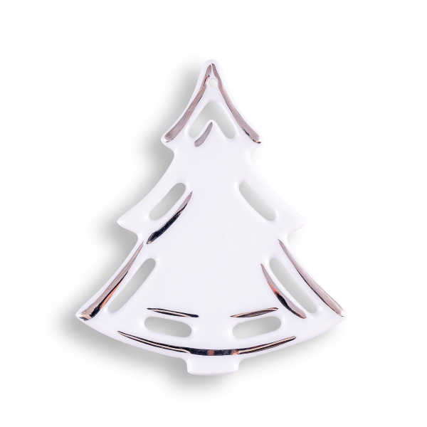 Christmas tree decoration, christmas tree, platinum