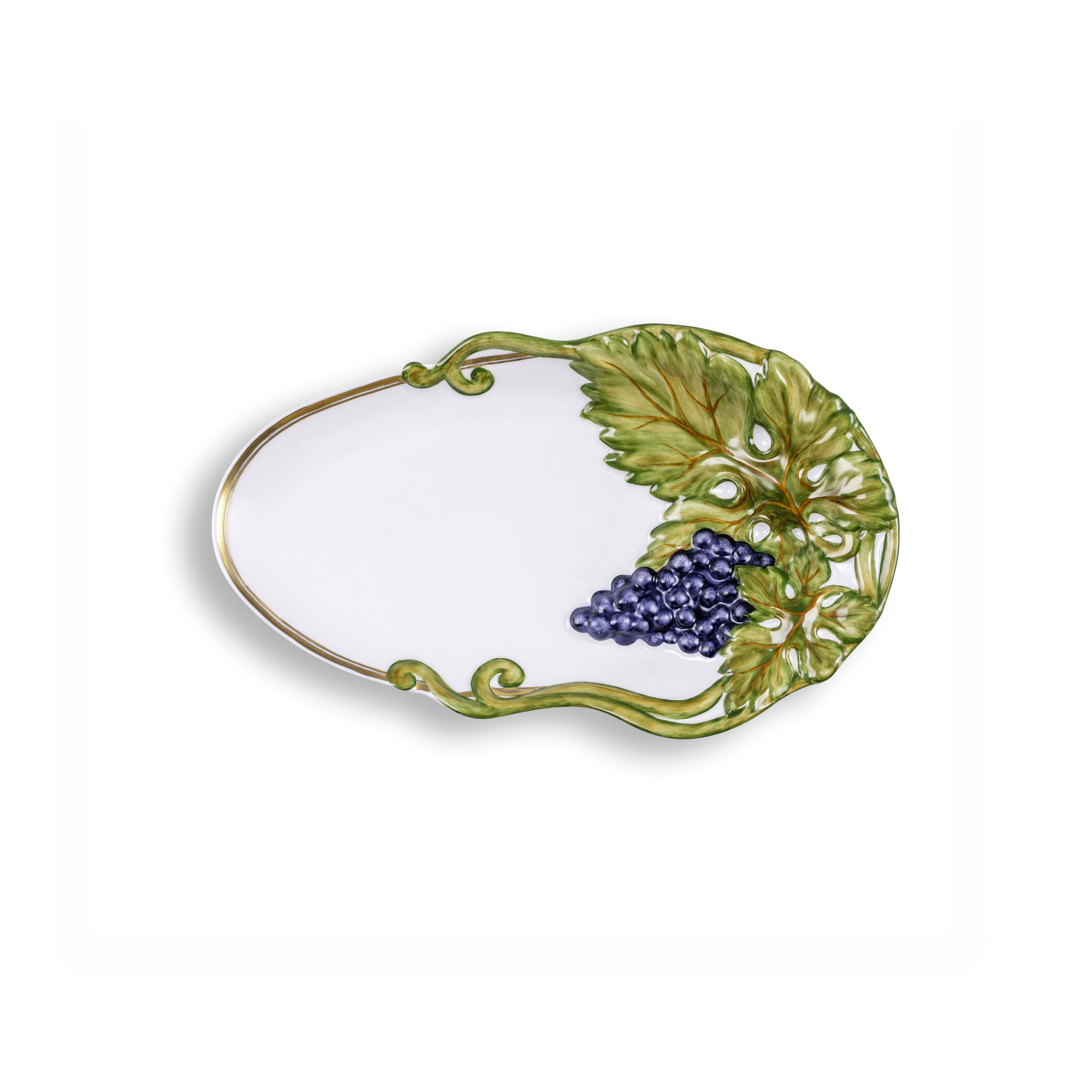 Blue Grapes Furit Bowl, small oval