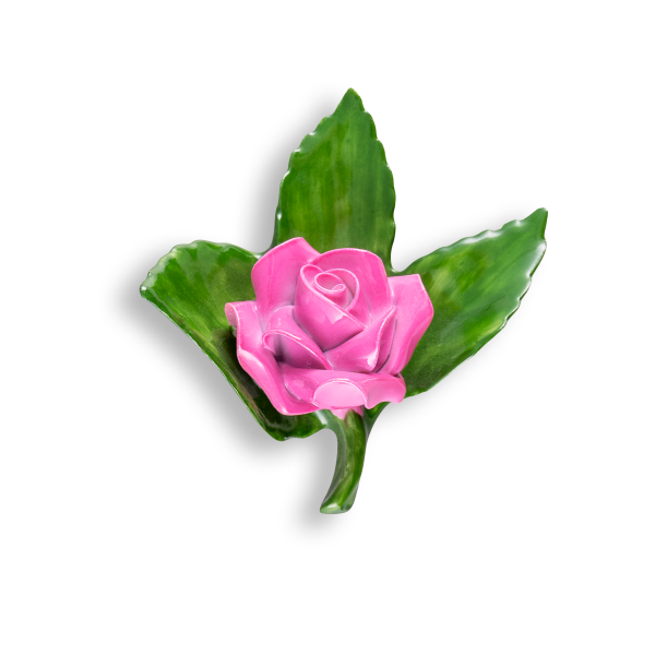 Rose, green-pink, 8,5 cm