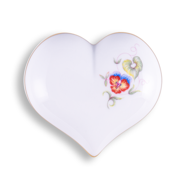 Hajnalka heart shaped bonbonier, 8 cm