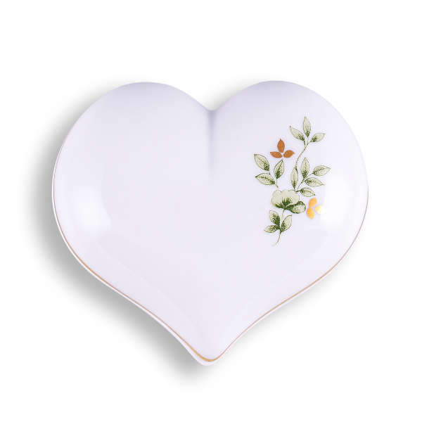 Erika heart shaped bonbonier, 8 cm