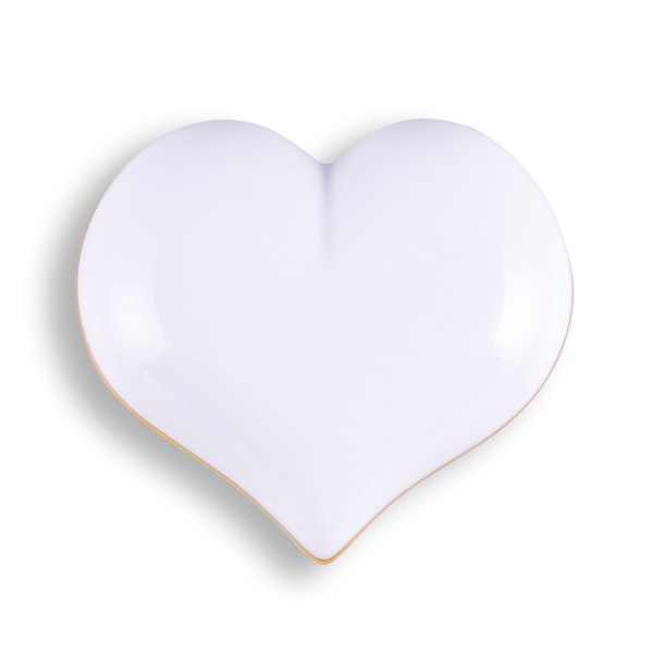 Sunshine heart shaped bonbonier, 8 cm