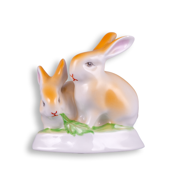 Rabbit pair, coloured pic