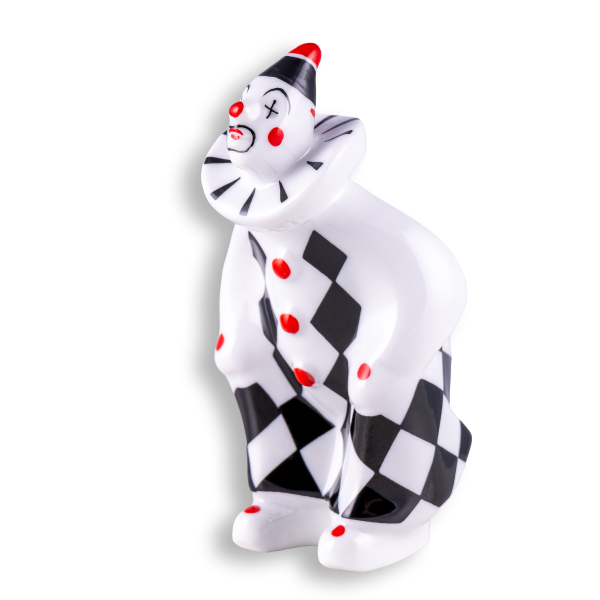 Clown, lurking, checkered, small