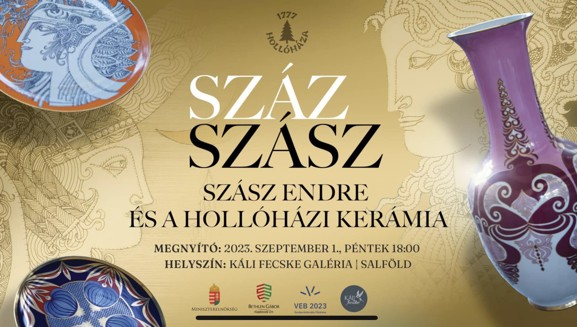 Száz Szász: Endre Szász and the Hollóháza ceramics exhibition pic