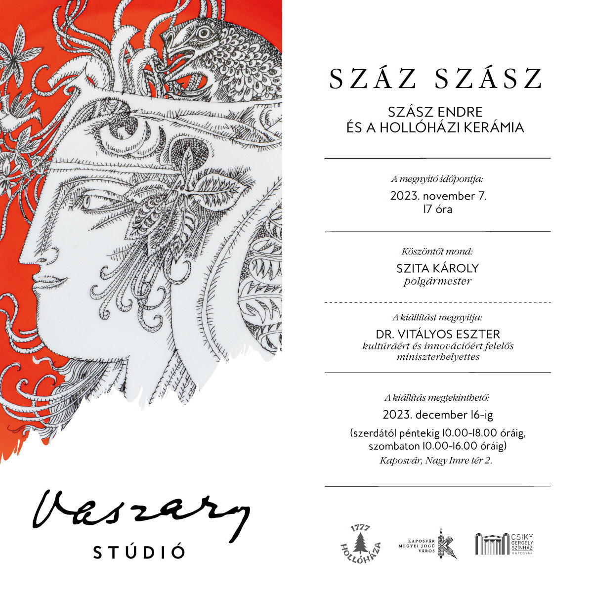 Száz Szász: Endre Szász and the Hollóháza ceramics exhibition in Kaposvár pic